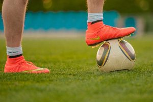 Soccer Cleats on Artificial Grass 